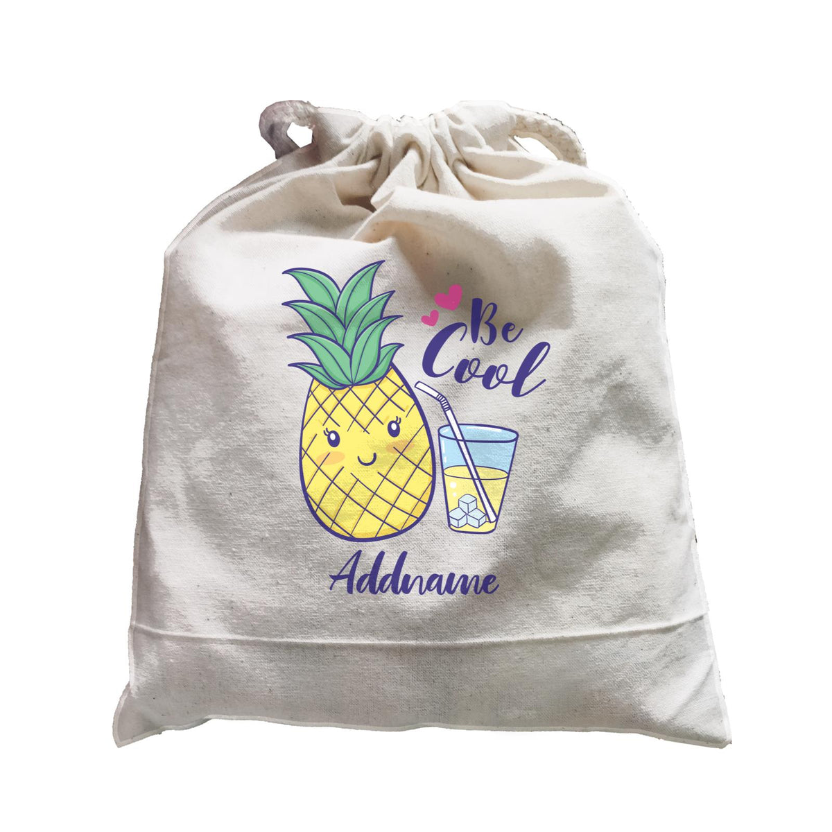 Cool Cute Fruits Be Cool Pineapple Addname Satchel