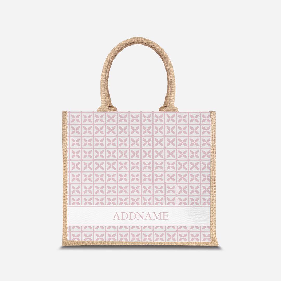 Kedah Rumaysa Jute Bag - Light Pink