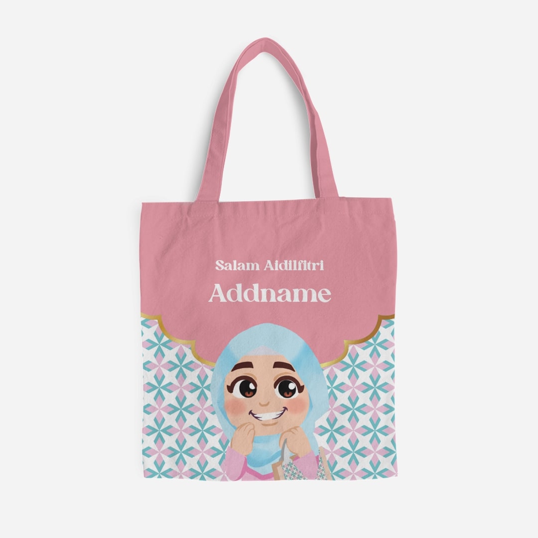 Seindah Lebaran Full Print Canvas Bag - Mama