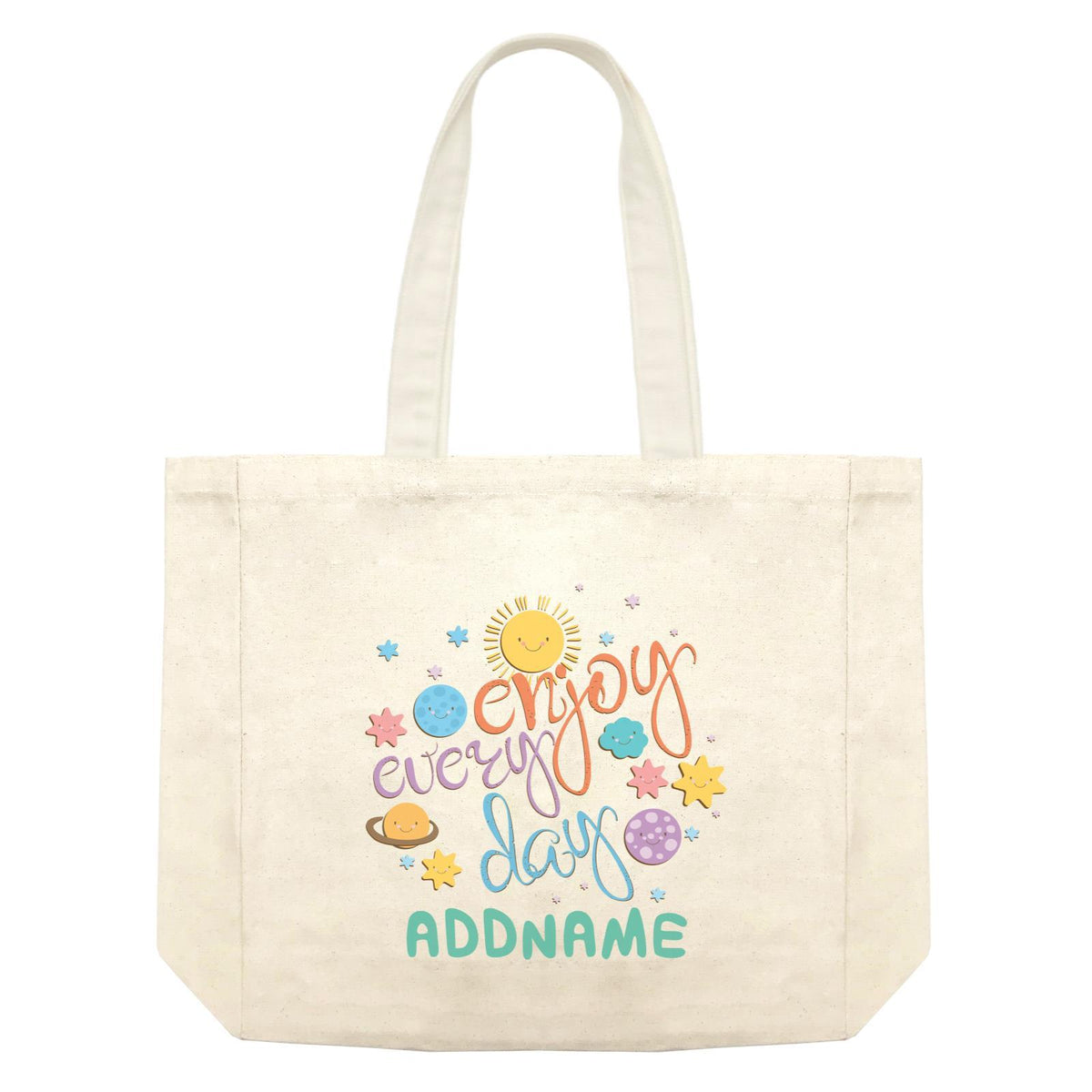 Children's Day Gift Series Enjoy Every Day Space Addname Shopping Bag