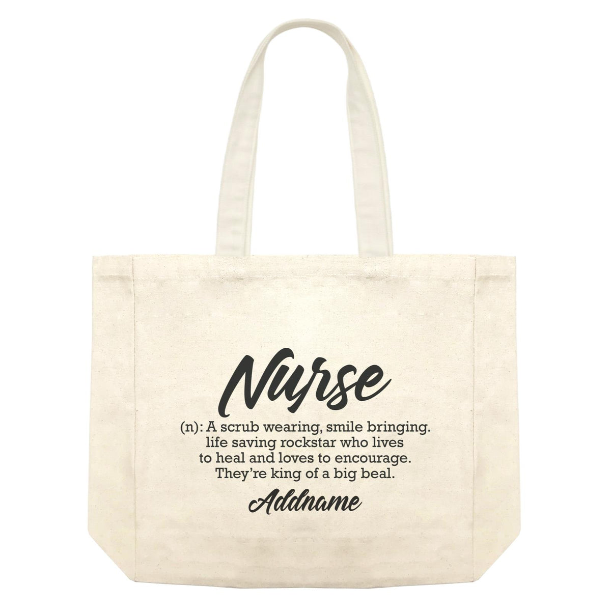 Nurse Quotes A Scrub Wearing Smile Bringing Addname Shopping Bag