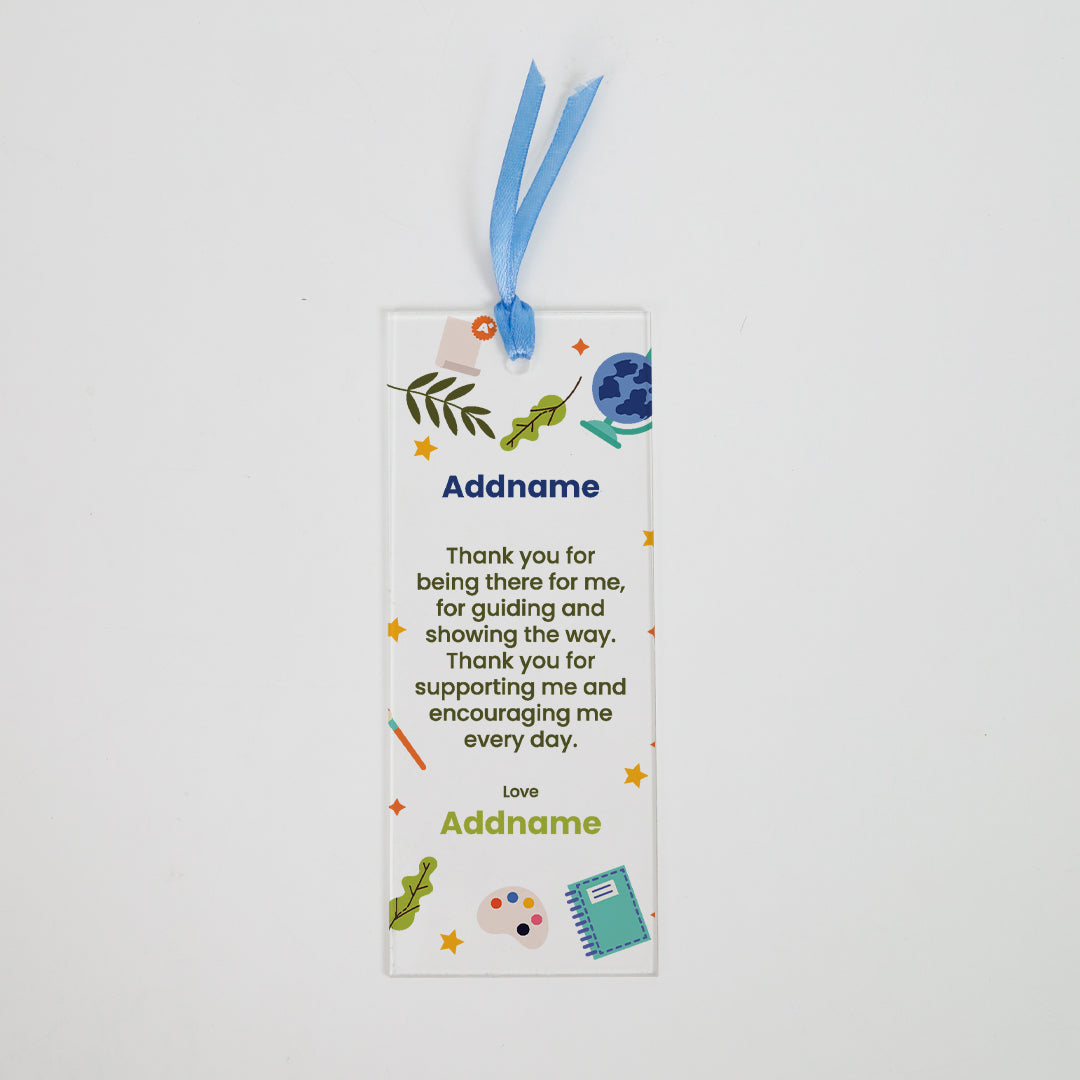 Thank You Teacher Quote - Acrylic Bookmark