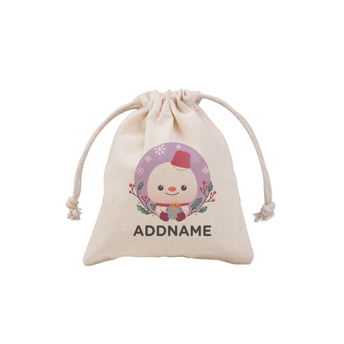 Christmas Cute Animal Series Cute Snowman Mini Pouch