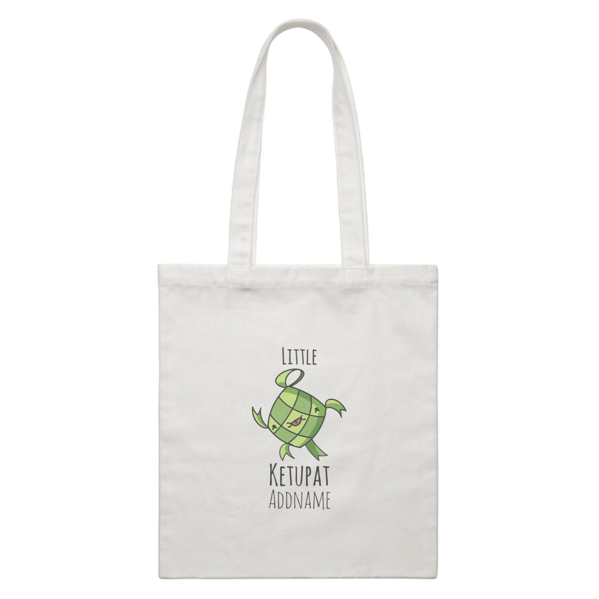 Raya Kuih Savoury Little Ketupat Addname White Canvas Bag