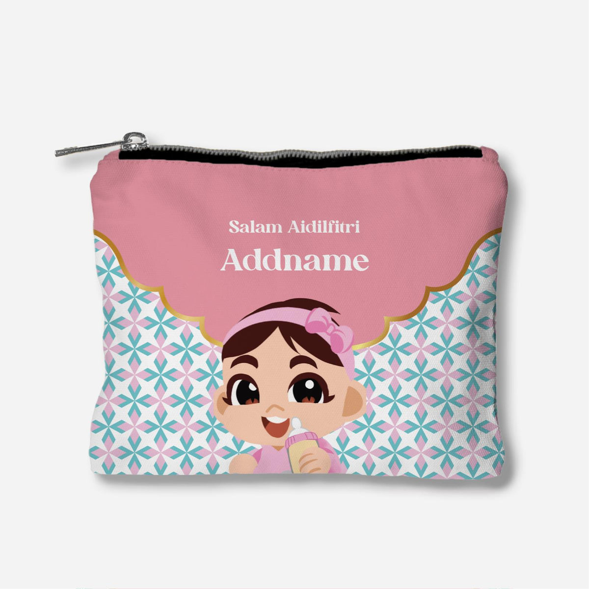 Seindah Lebaran Full Print Zipper Pouch - Ateh