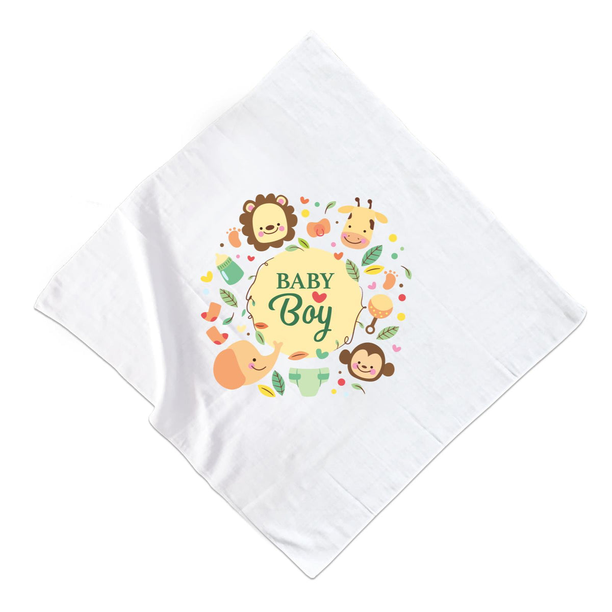 Non-Personalised Safari Animal Muslin