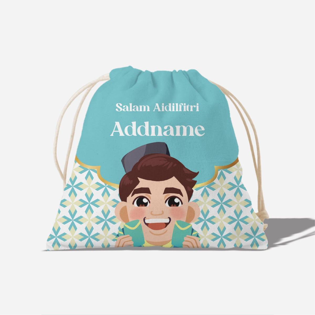 Seindah Lebaran Full Print Satchel - Abah