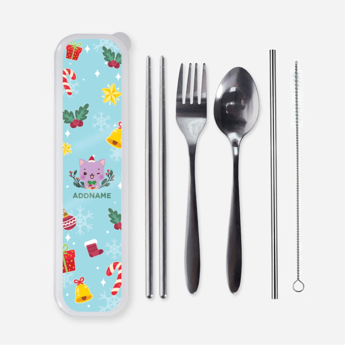 Christmas Cute Animal Series Cutlery - Cat
