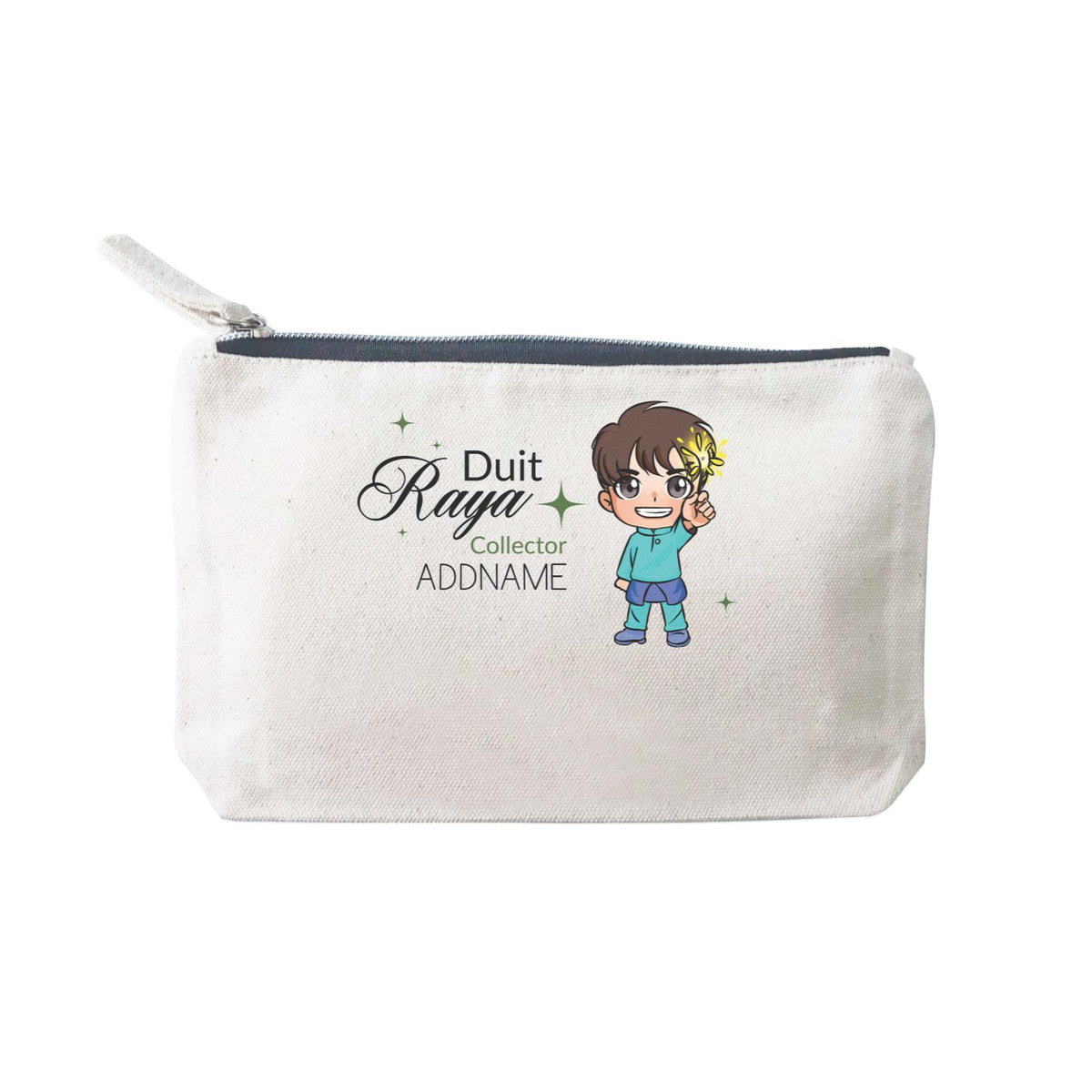Raya Chibi Little Boy Duit Raya Collector Addname Mini Accessories Stationery Pouch 2