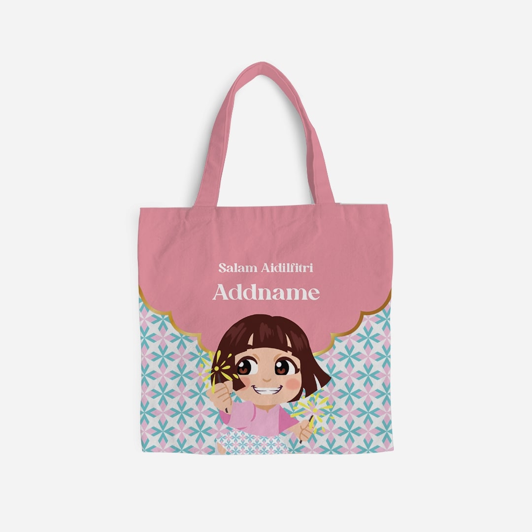 Seindah Lebaran Full Print Canvas Bag - Kak Cik