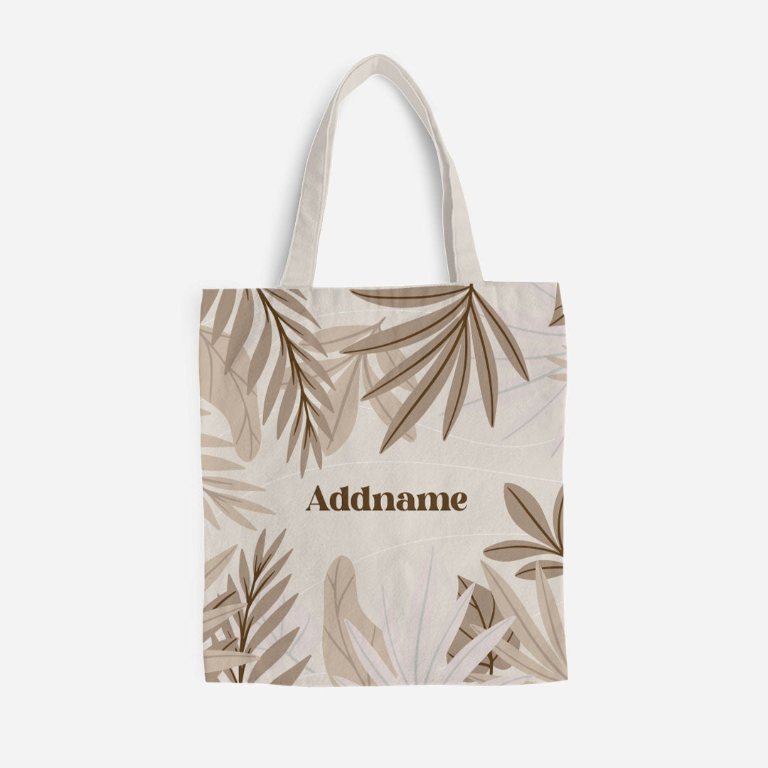 Suasana Series Full Print Canvas Bag - Ash Brown