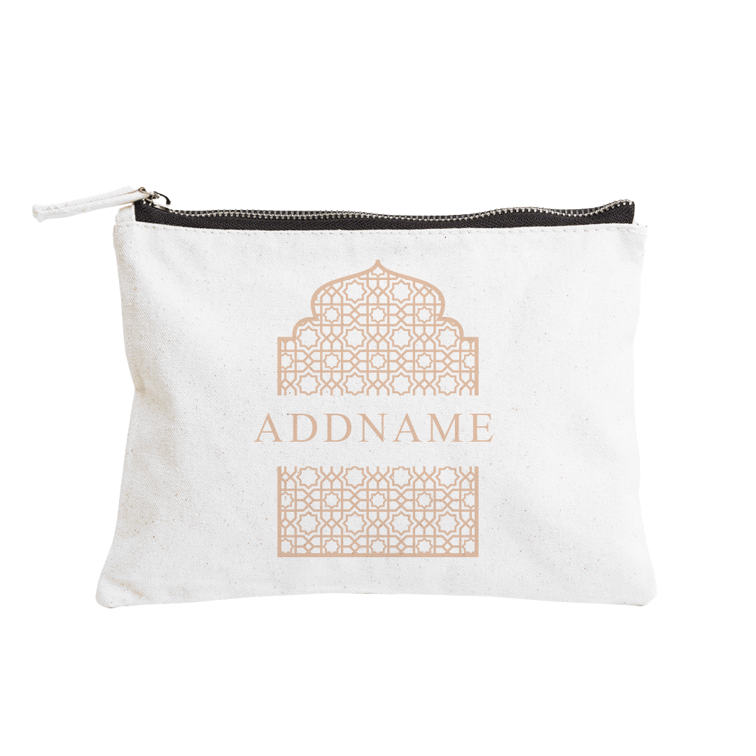 Annas Series - Pastel Beige Accessories Zipper Pouch