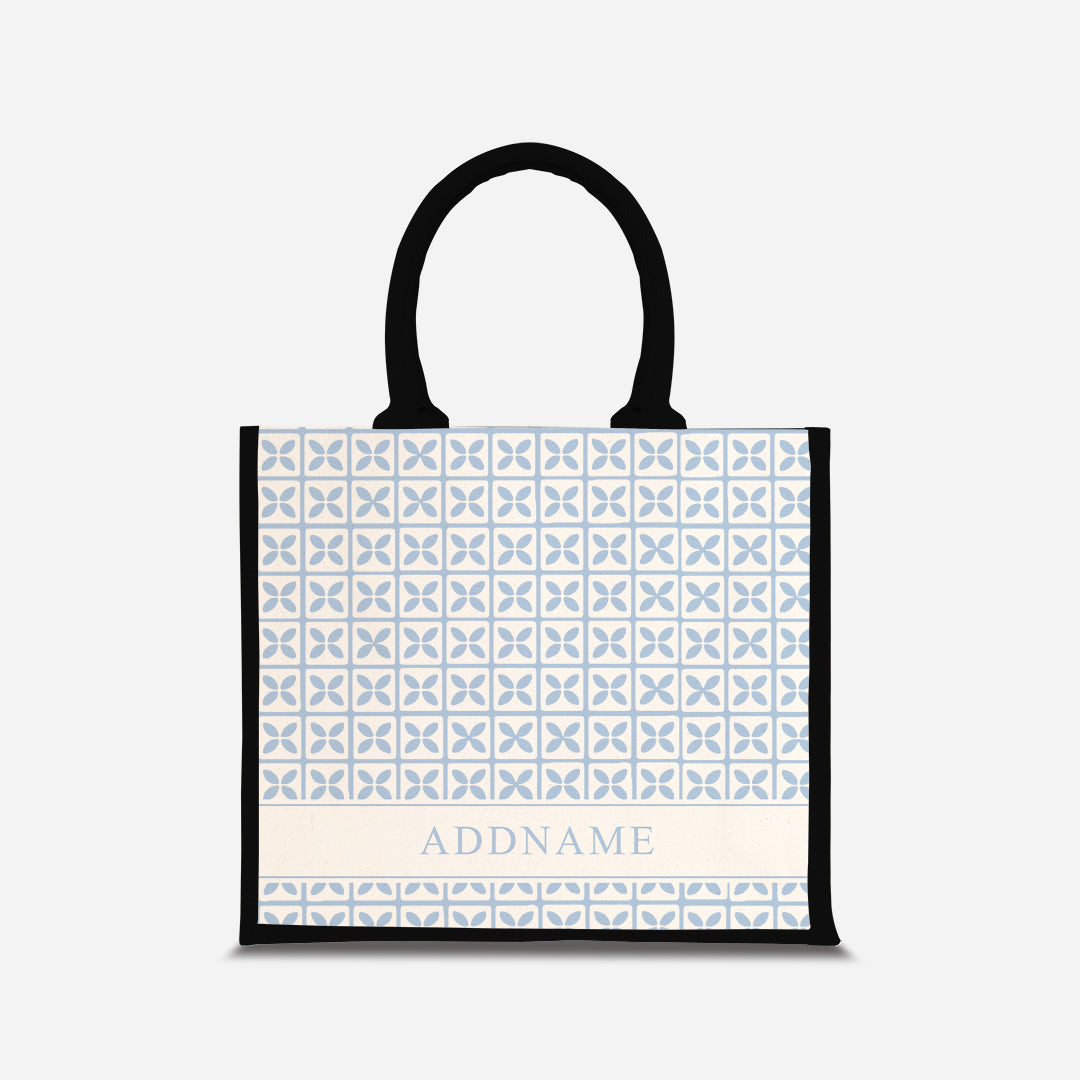 Kedah Rumaysa Jute Bag - Light Blue