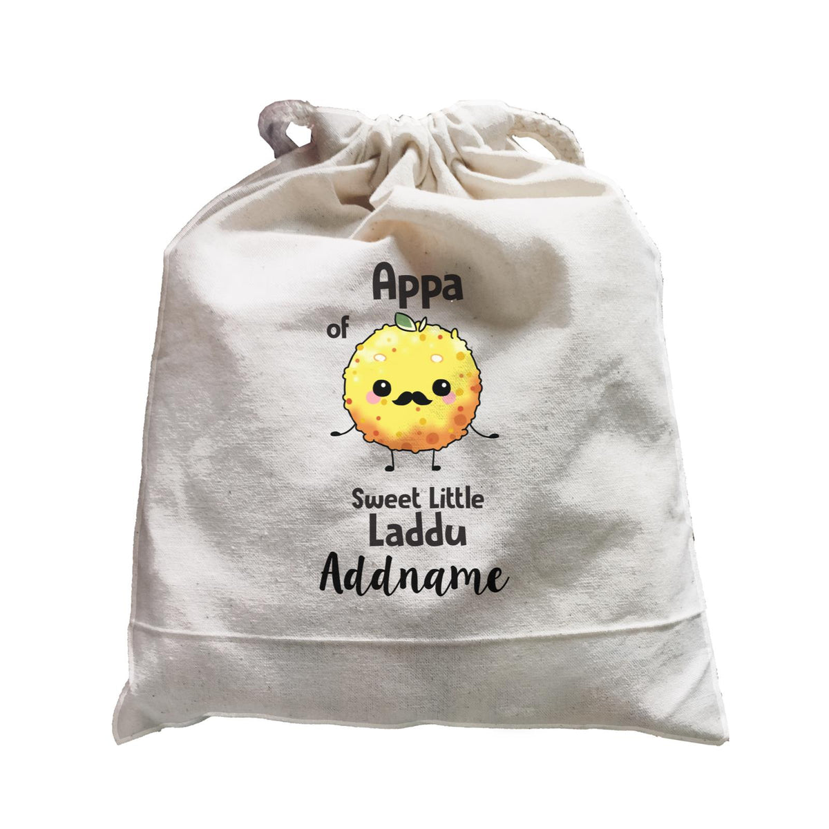 Deepavali Cute Appa Laddu Addname Satchel