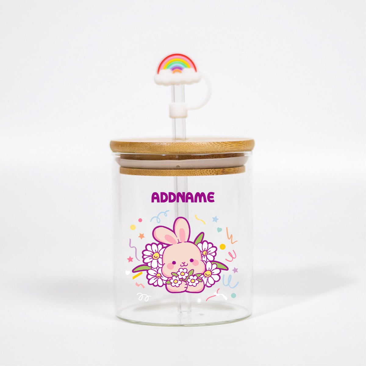 Cutesy Series Canicup - Rabbit With Daisies