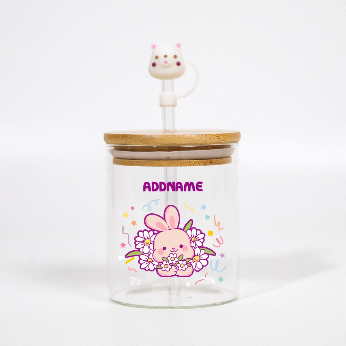 Cutesy Series Canicup - Rabbit With Daisies