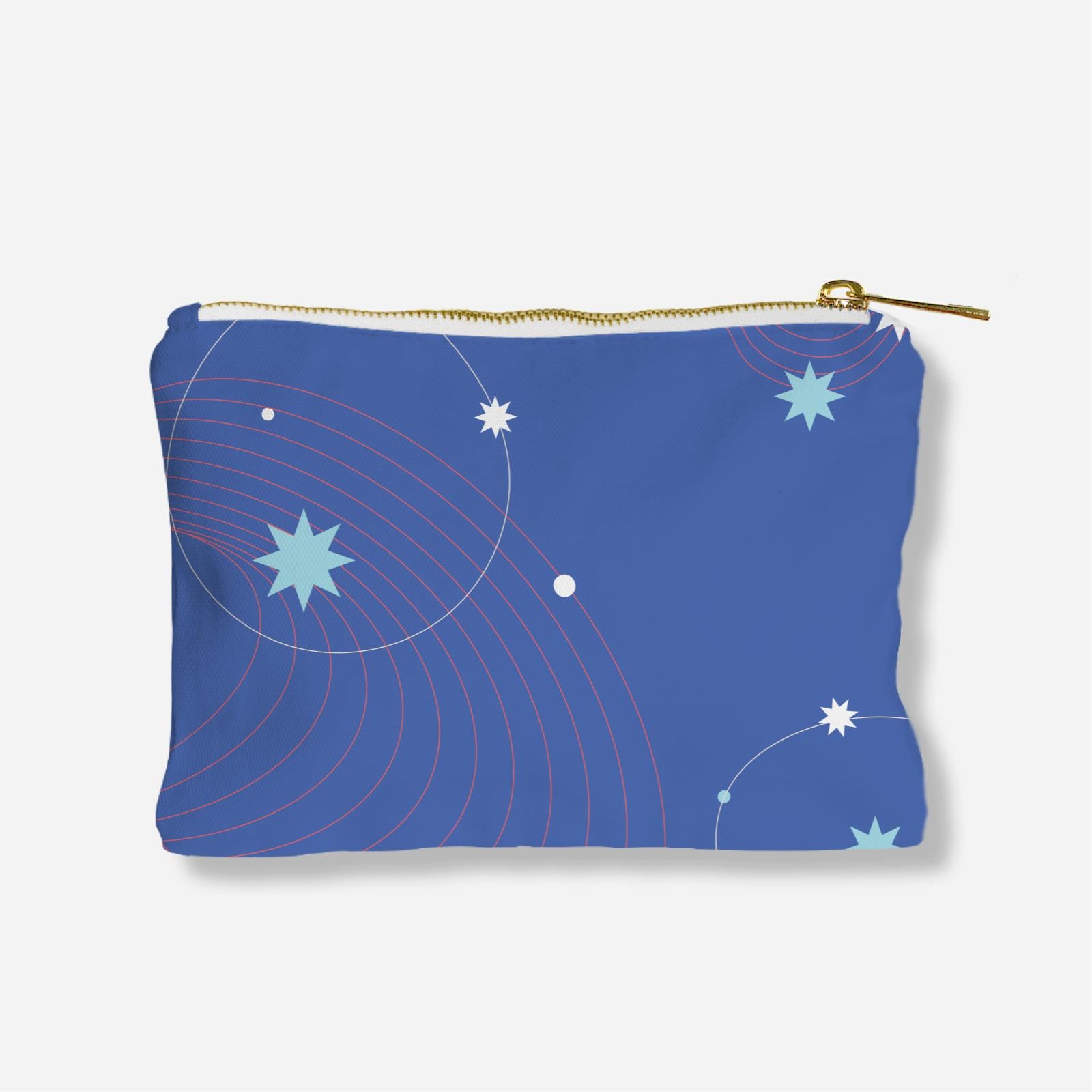 Be Confident Series Zipper Pouch - A Goal Without a Plan Is Just A Wish - Blue