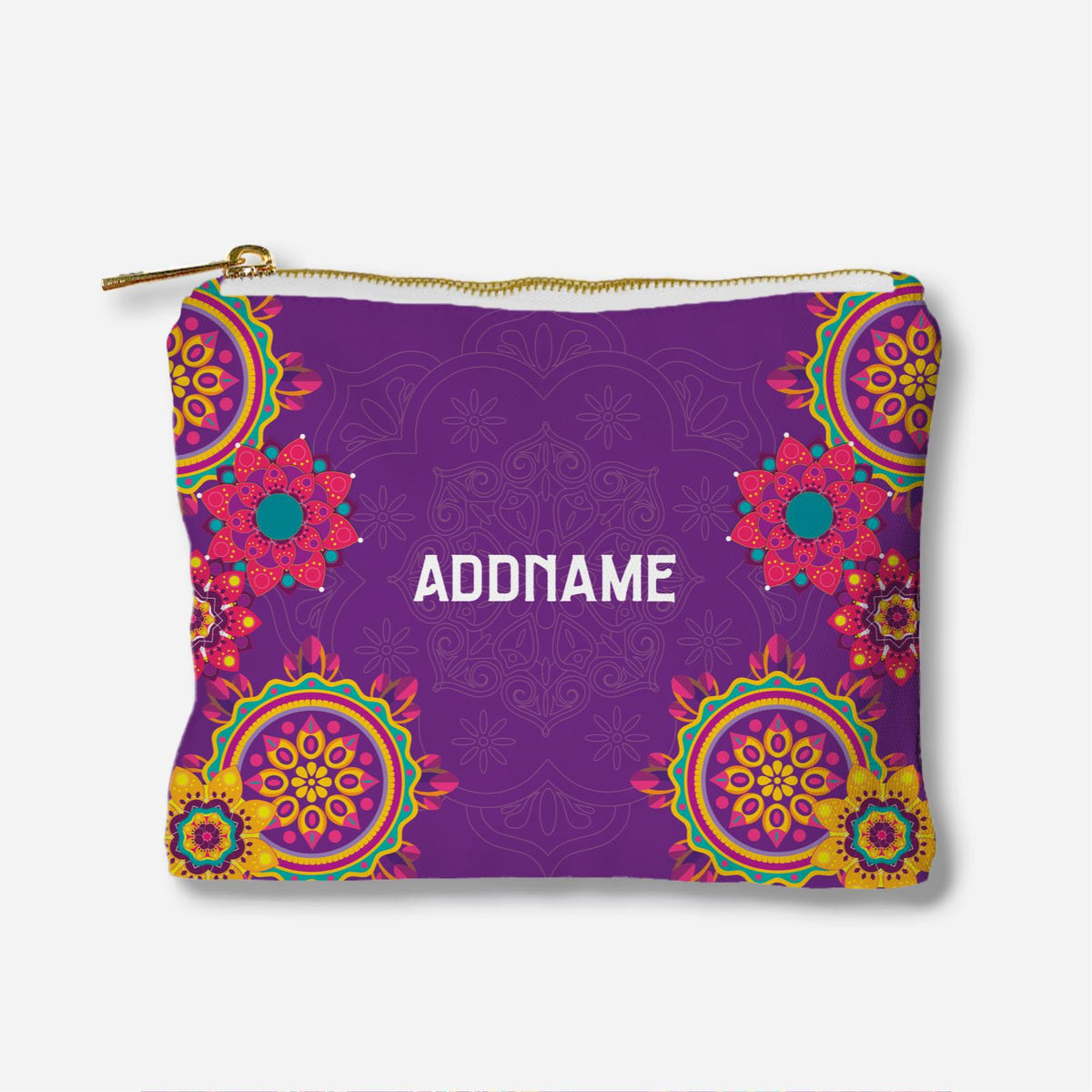 Pookal Series Full Print Zipper Pouch - Puukom