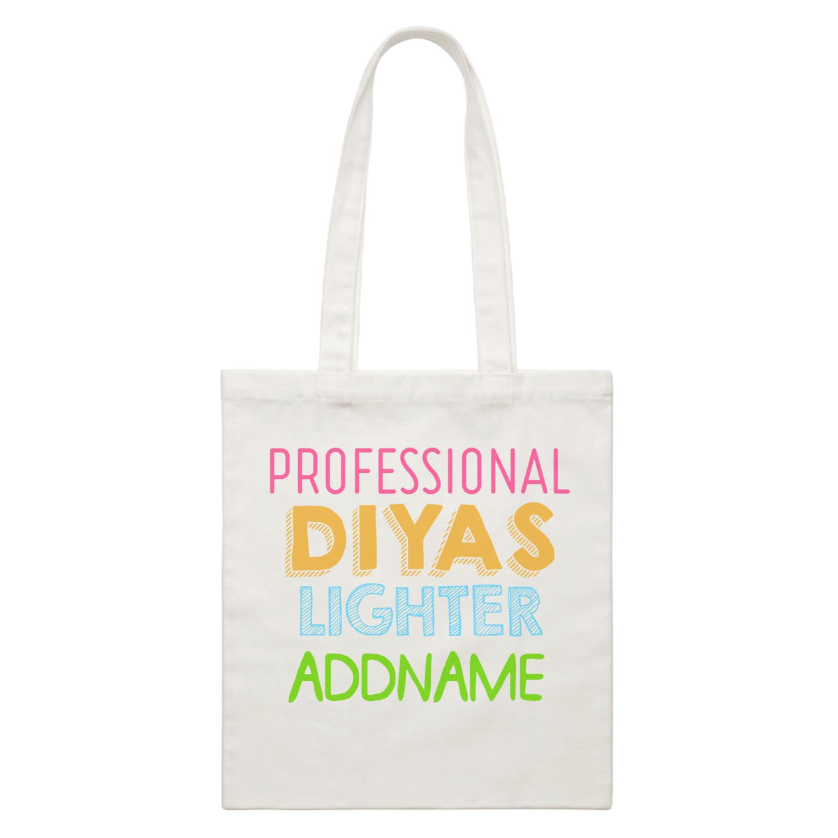 Professional Diyas Lighter Addname White Canvas Bag