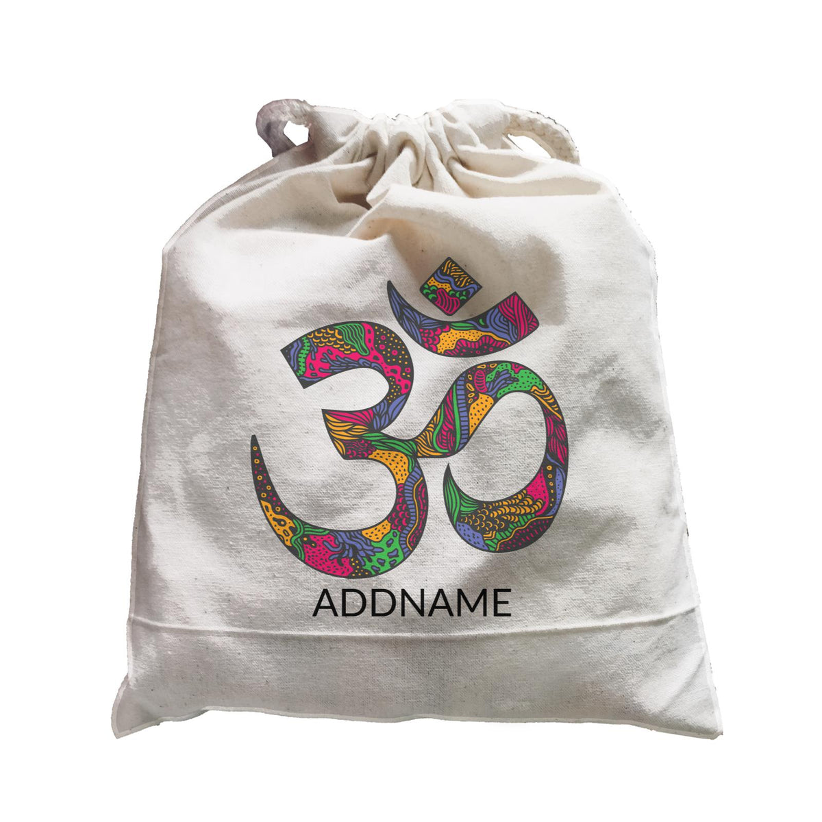 Decorative OM Symbol Addname Satchel