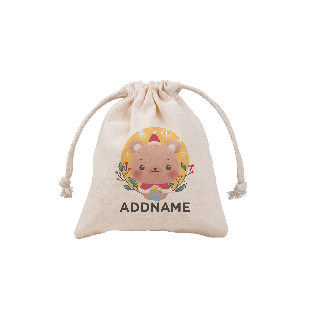 Christmas Cute Animal Series Cute Bear Mini Pouch