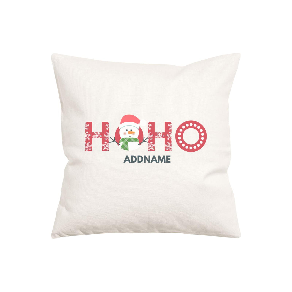 Xmas HoHo Snowman Pillow Pillow Cushion