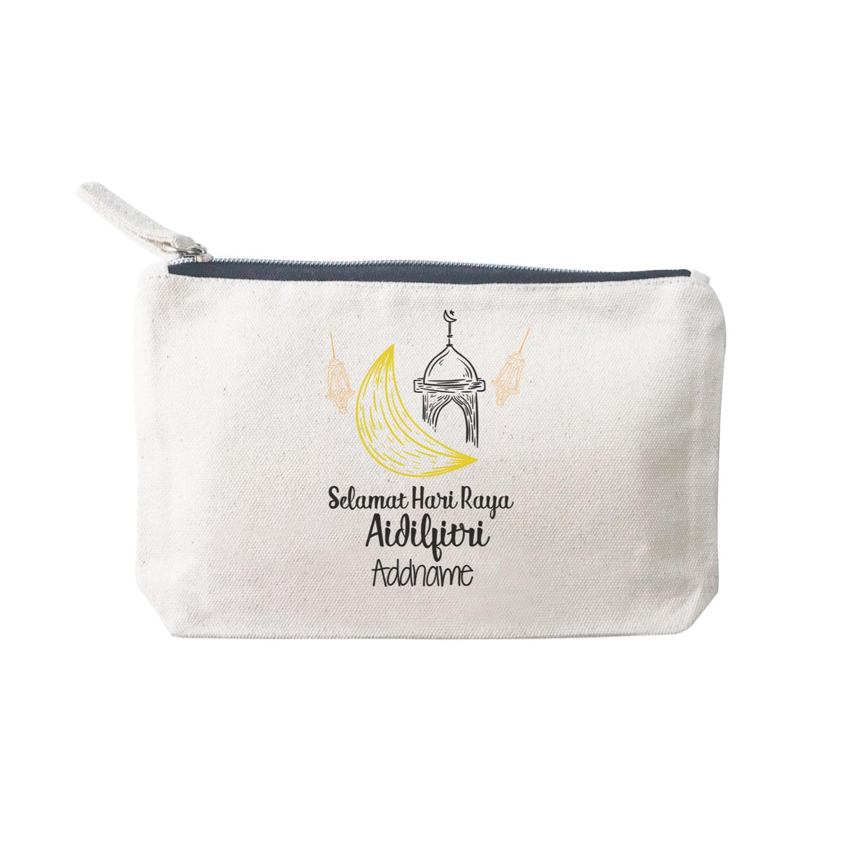 Raya Doodle Moon And Mosque Selamat Hari Raya Aidilfitri Addname Mini Accessories Stationery Pouch 2