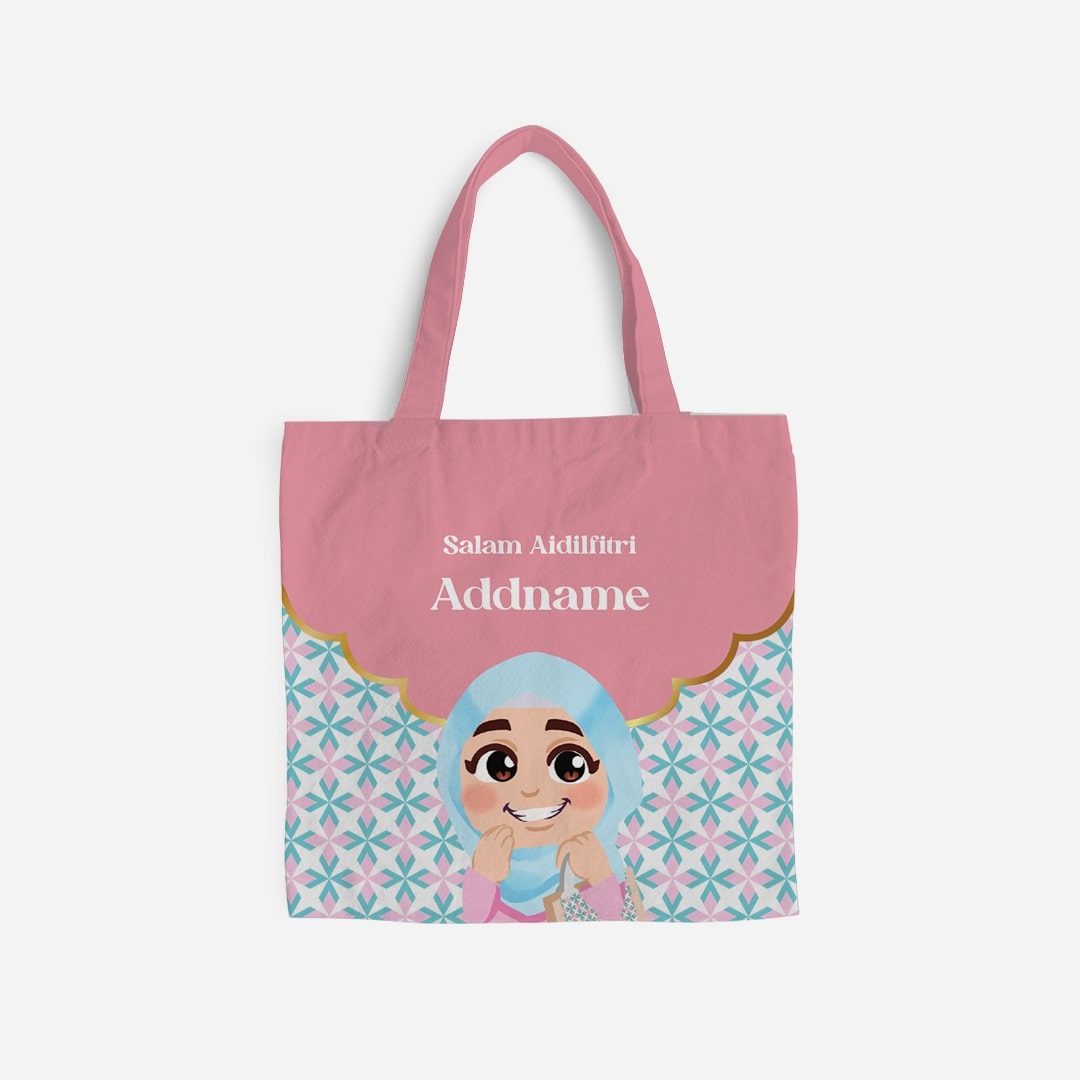 Seindah Lebaran Full Print Canvas Bag - Mama