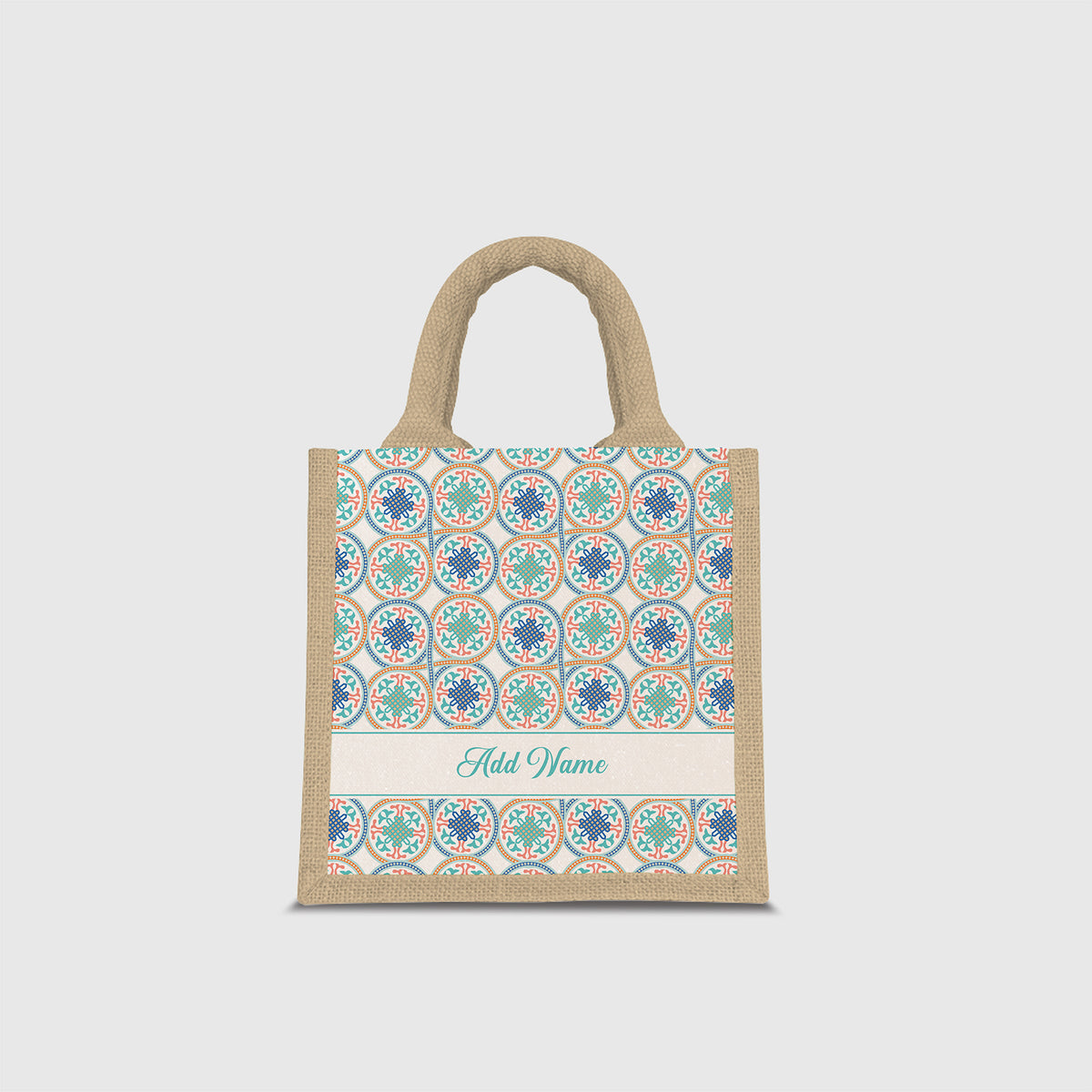 Moroccan Series Half Lining Lunch Bag - Chahid Natural