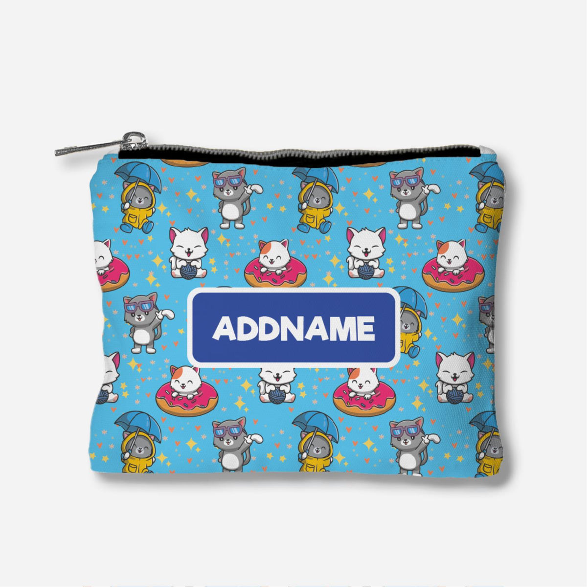 Adopt A Plushie Full Print Zipper Pouch - Fluffy Cat