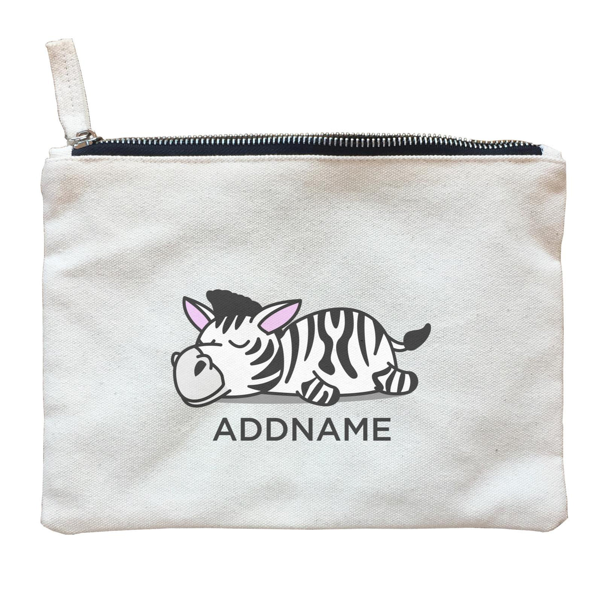 Lazy Zebra Addname Zipper Pouch