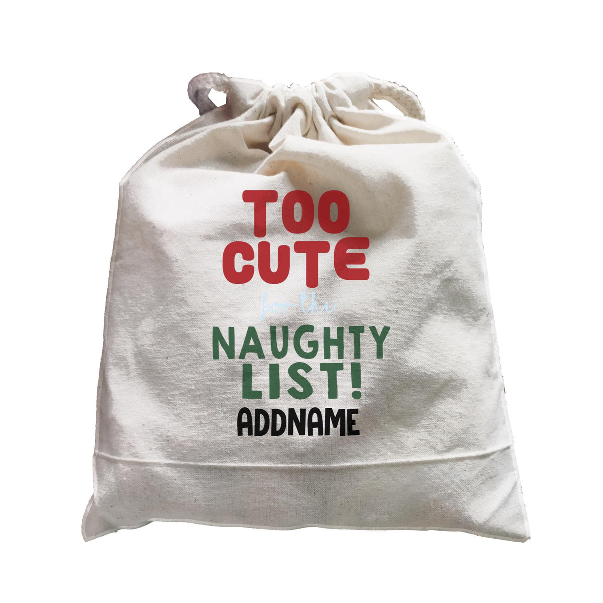 Xmas Too Cute For The Naughty List Satchel