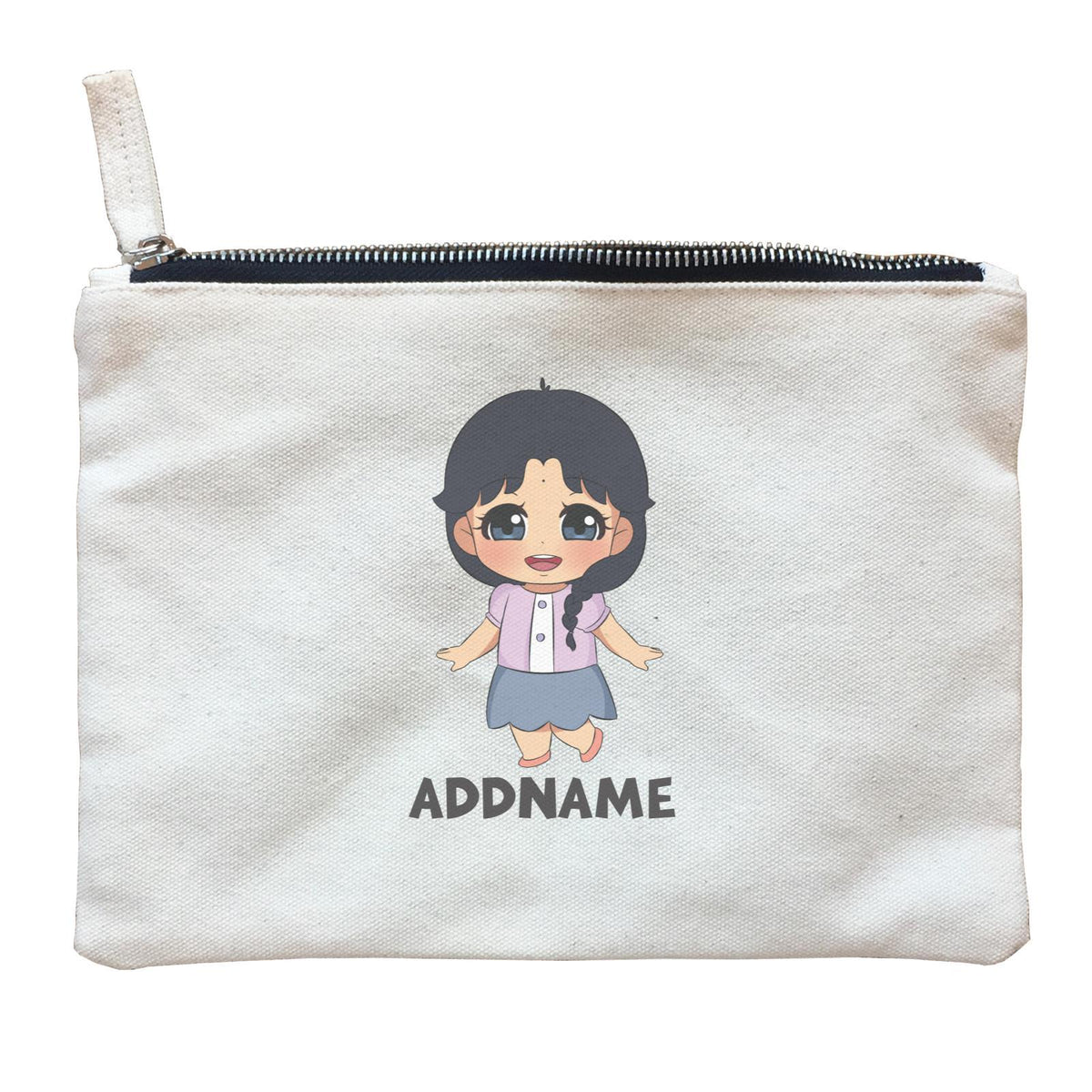 Children's Day Gift Series Little Indian Girl Addname Zipper Pouch