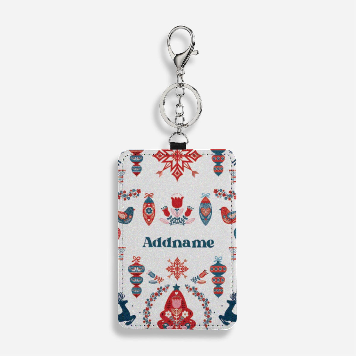 Christmas Series Cardholder With Keyring - Cozy Moment