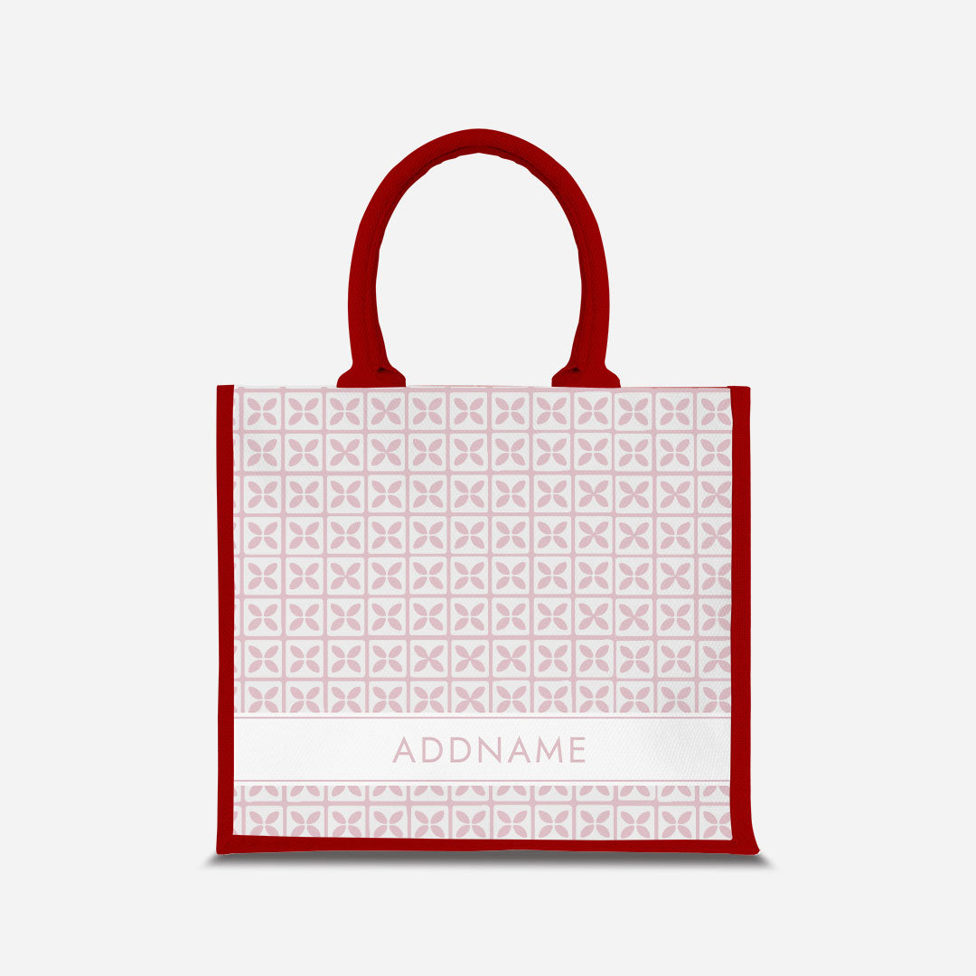 Kedah Rumaysa Jute Bag - Light Pink