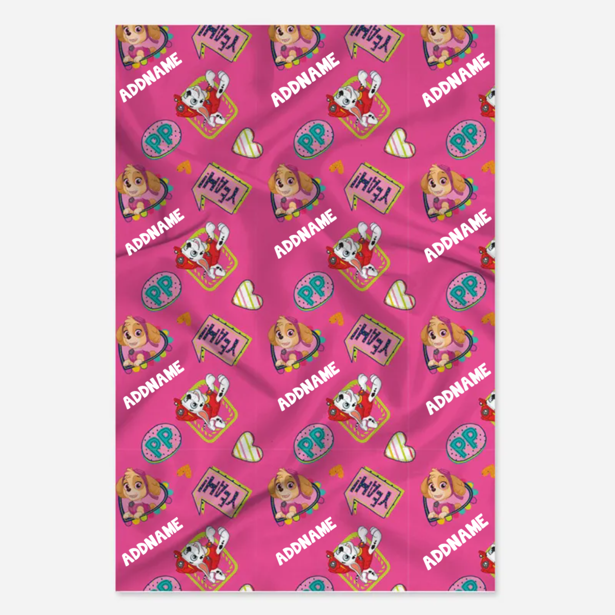 Paw Patrol - Pink YEAH!! Personalized Skye Blanket