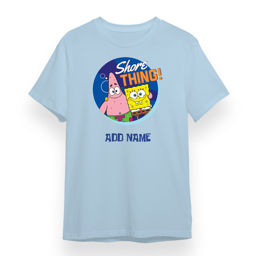 SpongeBob - Shore Thing Personalized Adult T-Shirt