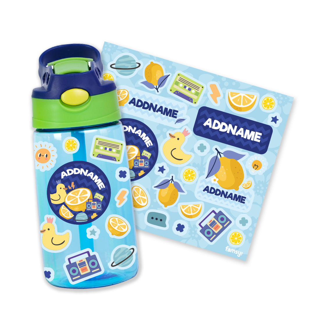 Squeezy Lemon Blue Kiddies Bottle