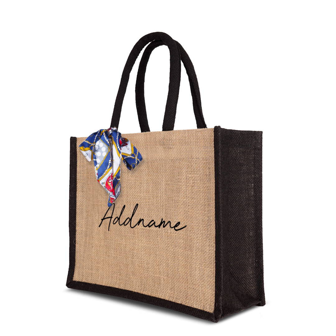 Color Lining Small Jute Bag