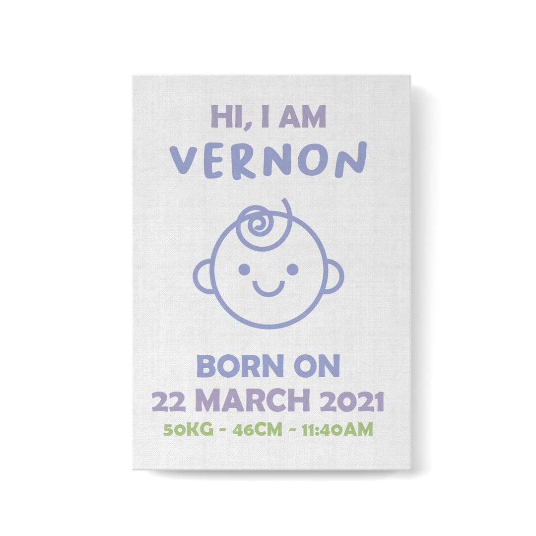 Dreamy Blue Baby Frame