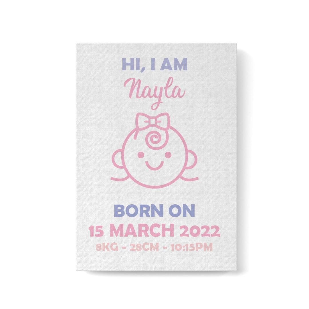 Dreamy Pink Baby Frame