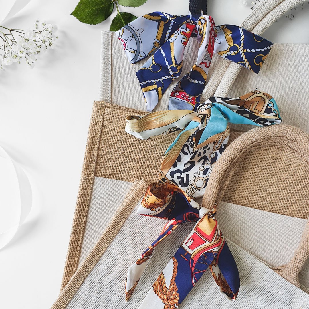 Le Fleur Series Raffinée Natural Colourful Jute Bag With Front Pocket