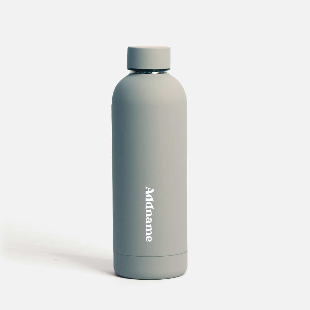 Petite - Light Grey Mizu Thermo Water Bottle