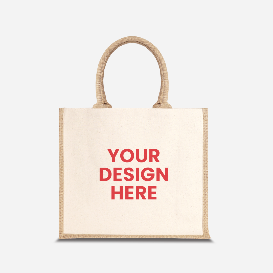 Upload Your Own - Half Lining Jute Bag