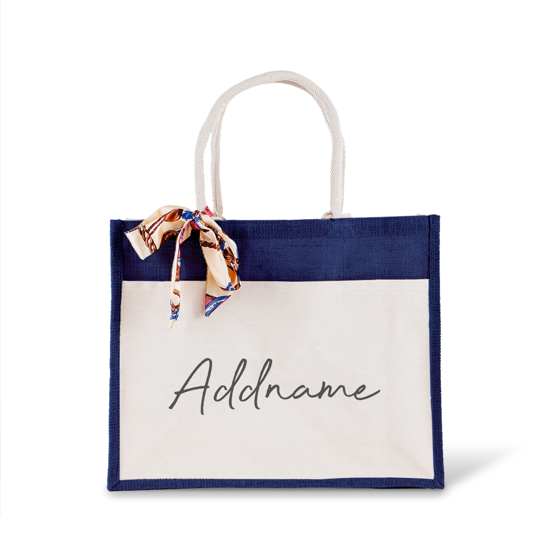 Jute Bag with Front Pocket