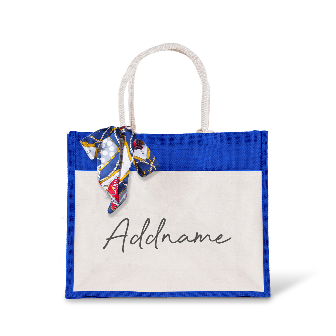 Jute Bag with Front Pocket