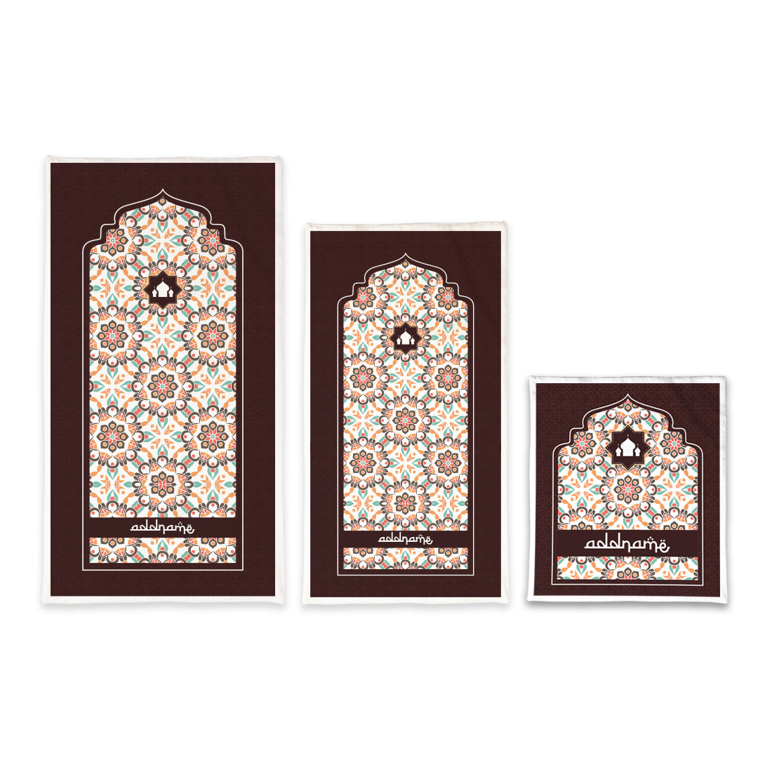 Arabesque Geo Brown Sejadah Prayer Mat