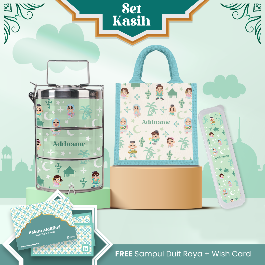 Seindah Lebaran Series - Set Kasih Pastel Green