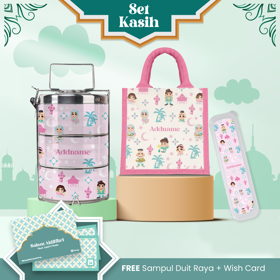 Seindah Lebaran Series - Set Kasih Pastel Pink