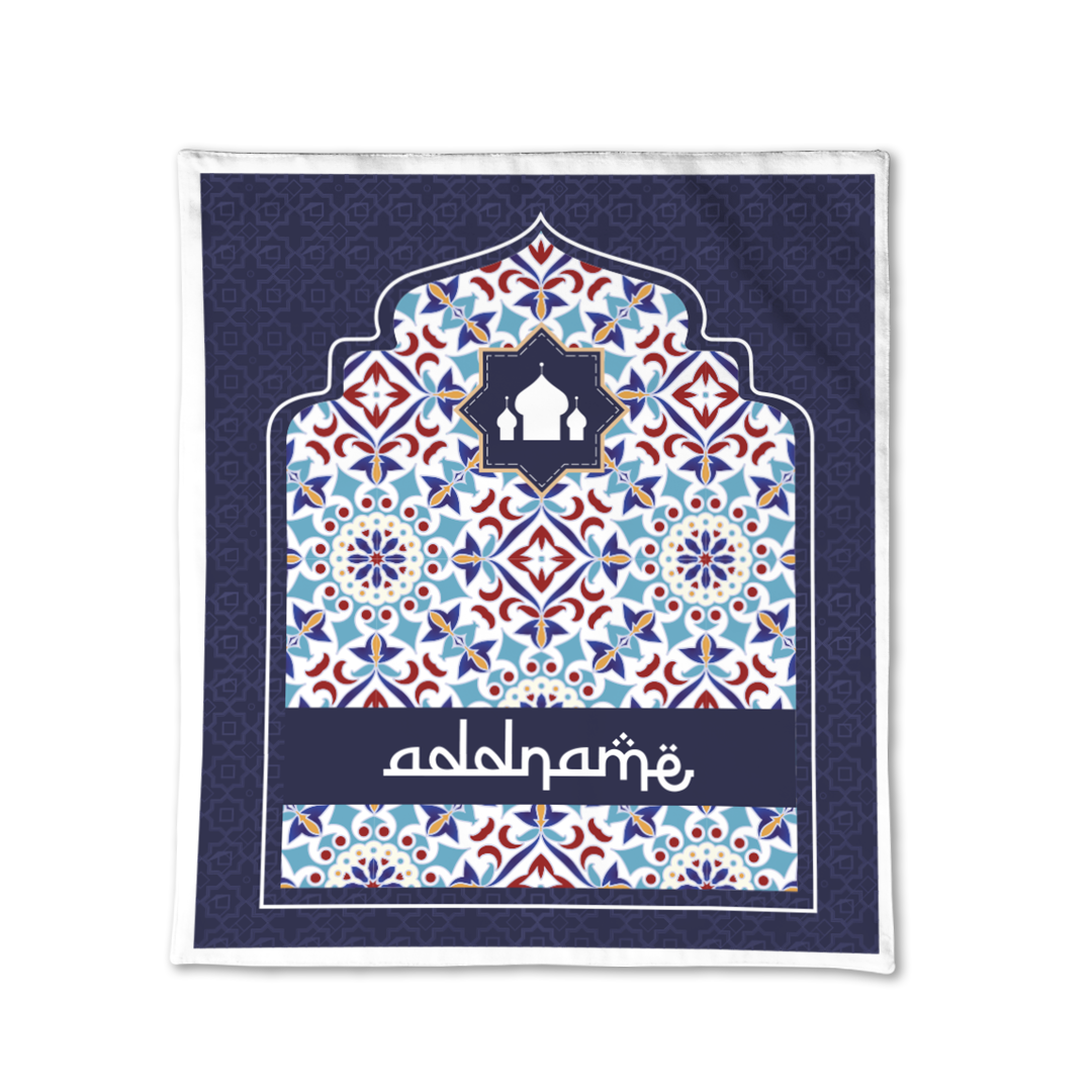 Arabesque Agean Blue Sejadah Prayer Mat